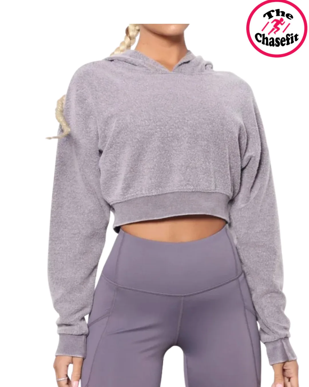 gray cropped hoodie gray cropped hoodie